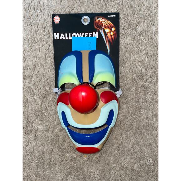 tots Halloween 1978 Young Michael Myers Clown Mask FLAWS New - Picture 1 of 4